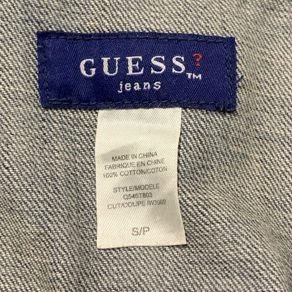 Guess Size S/P Women’s Fitted Denim Jean Jacket - Picture 6 of 6